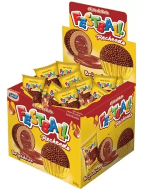 CHICLE BOLA FESTBALL RECHEADO BRIGADEIRO 240G SUKEST