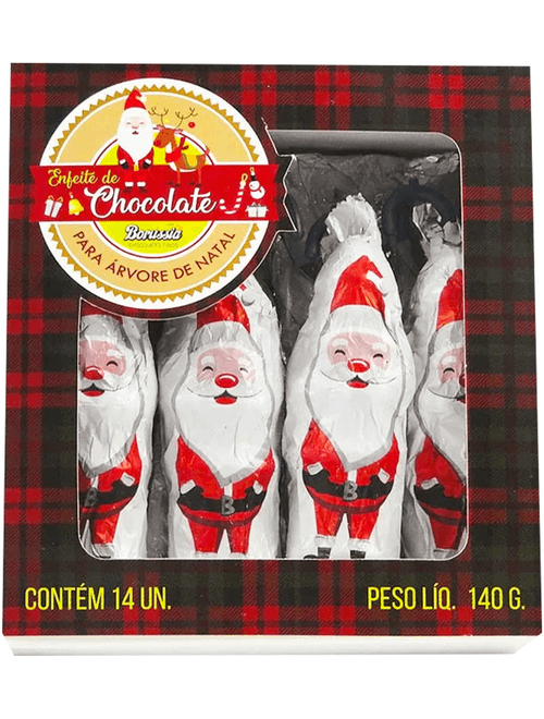 CHOCOLATE ENFEITADO PAPAI NOEL 140G BORUSSIA