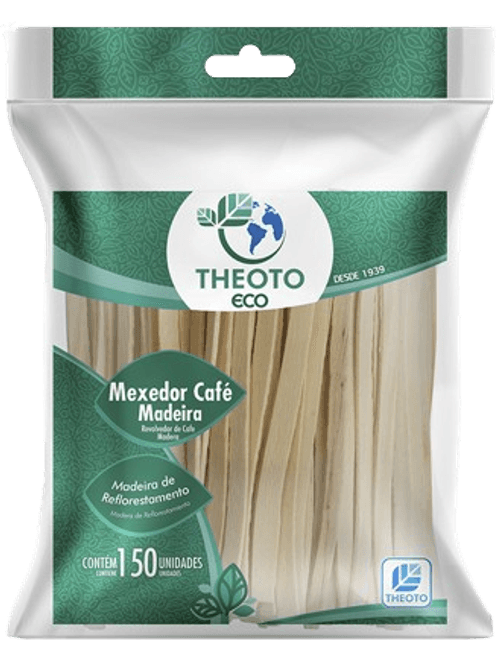MEXEDOR CAFE DE MADEIRA COM 150 UNIDADES THEOTO