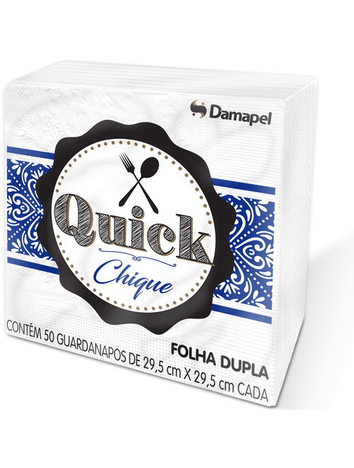 GUARDANAPO 29,5X29,5 COM 50 FOLHAS QUICK