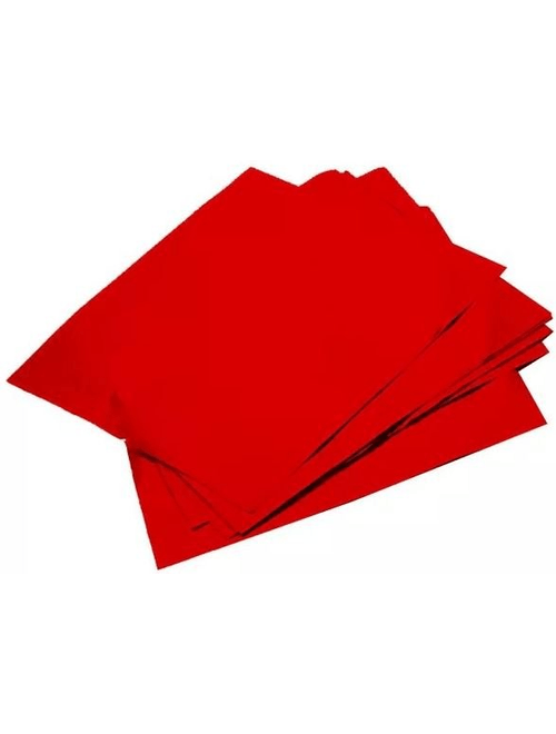 PAPEL CHUMBO VERMELHO ESPECIAL PARA BOMBONS 8X8CM COM 300 UNIDADES CARBER