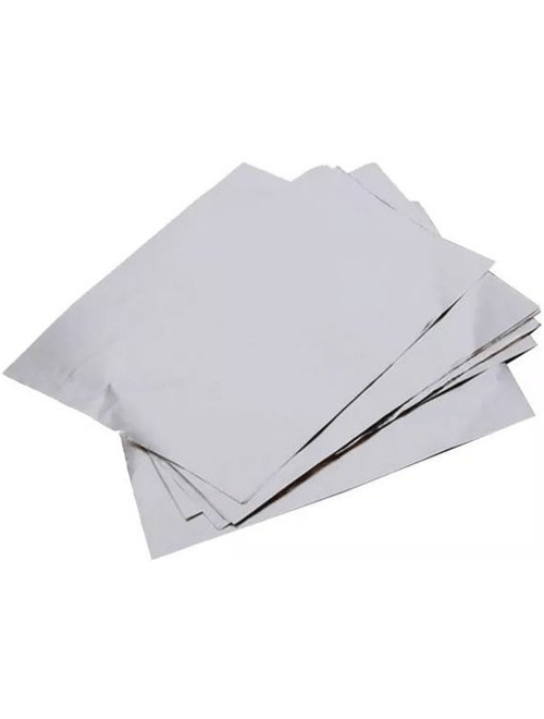 PAPEL CHUMBO PRATA ESPECIAL PARA BOMBONS 12X11,8CM COM 300 UNIDADES CROMUS