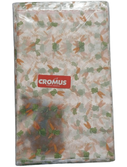 SACO ADESIVADO DECORADO CENOURINHA 12X18+3 ABA COM 100 UNIDADES CROMUS