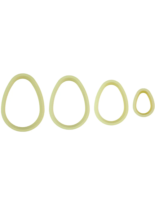 KIT CORTADOR DE BROWNIE OVO COM 4 UNIDADES BLUE STAR