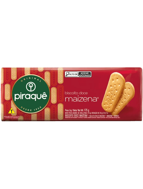 BISCOITO DOCE MAIZENA 175G PIRAQUE