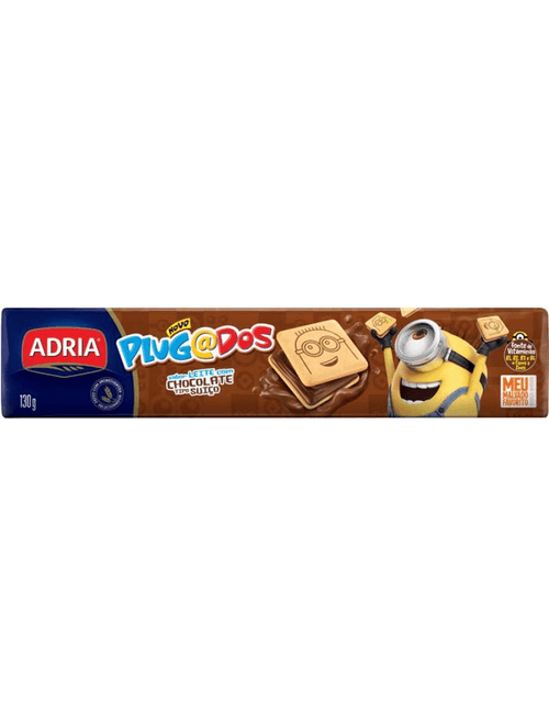 BISCOITO COM RECHEIO SABOR CHOCOLATE TIPO SUICO 130G ADRIA