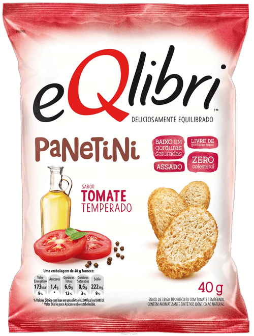 EQUILIBRI PANETINI 40G SABOR TOMATE TEMPERADO