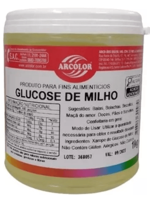 GLUCOSE DE MILHO 1KG ARCOLOR