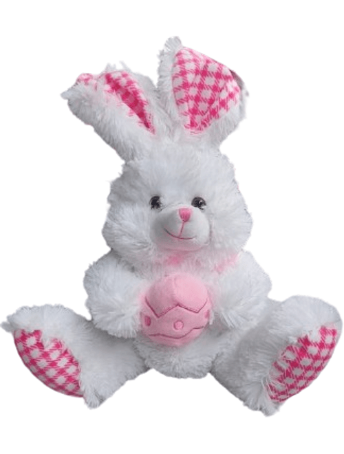 PELUCIA COELHO COM LACO 25CM ROSA CROMUS