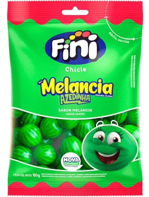 CHICLE MELANCIA AZEDINHA 80G FINI