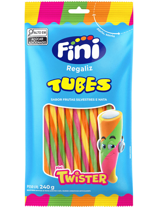 BALA TUBES SABOR FRUTAS SILVESTRES 240G FINI