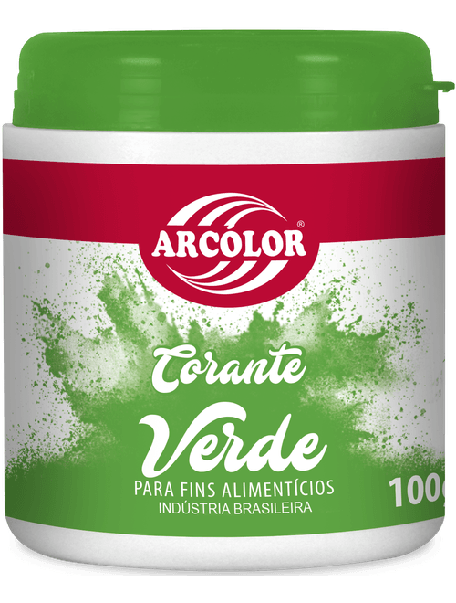 CORANTE EM PO VERDE 100G ARCOLOR