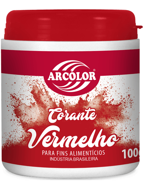 CORANTE EM PO VERMELHO 100G ARCOLOR