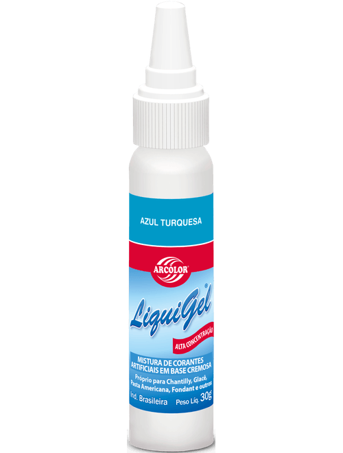 CORANTE LIQUIGEL AZUL TURQUESA 30G ARCOLOR