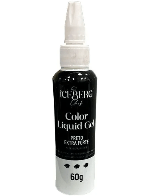 COLOR LIQUID GEL PRETO  EXTRA FORTE 60G ICEBERG