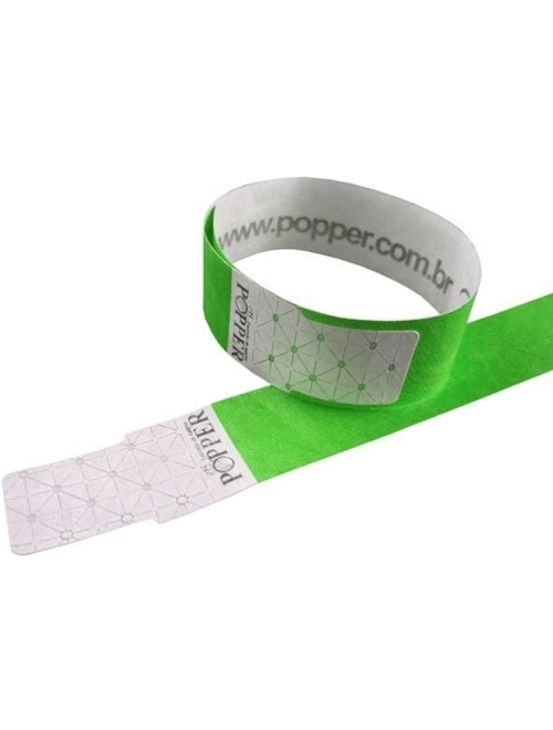 PULSEIRA MAXXI BANDS GREEN FLUOR 24X20MM COM 50 UNIDADES
