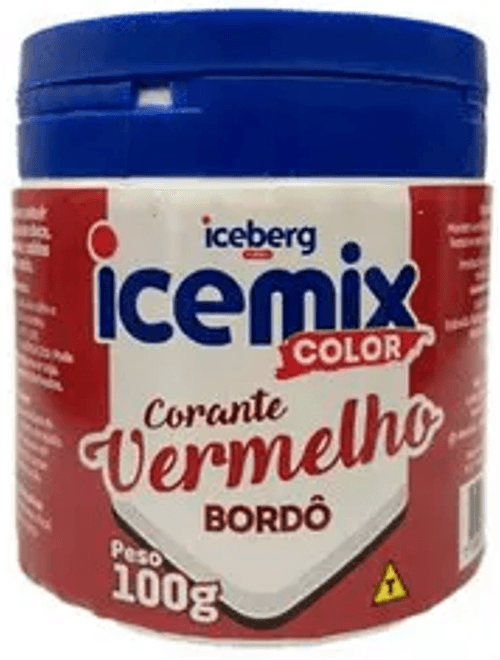 CORANTE VERMELHO BORDO ICEMIX COLOR 100G ICEBERG