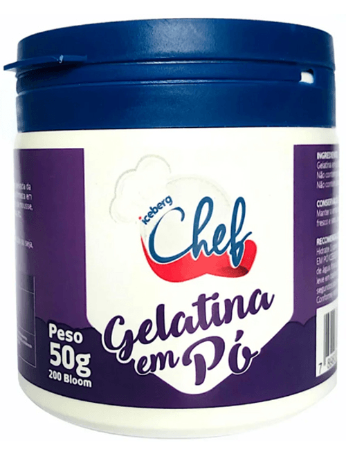GELATINA EM PO 50G ICEBERG