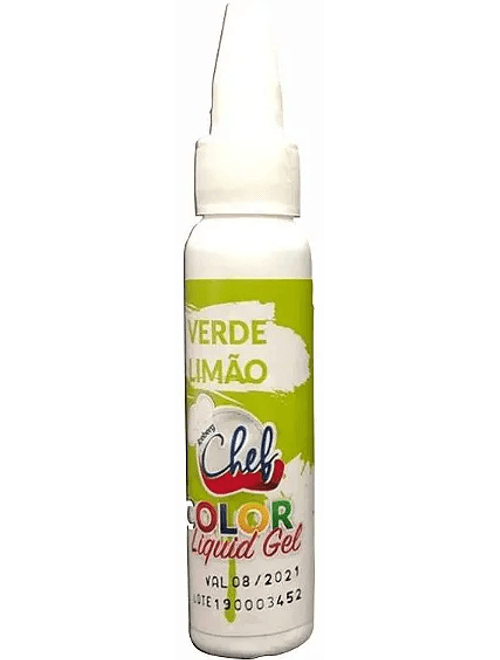 CORANTE COLOR LIQUID GEL VERDE LIMÃO 25G ICEBERG