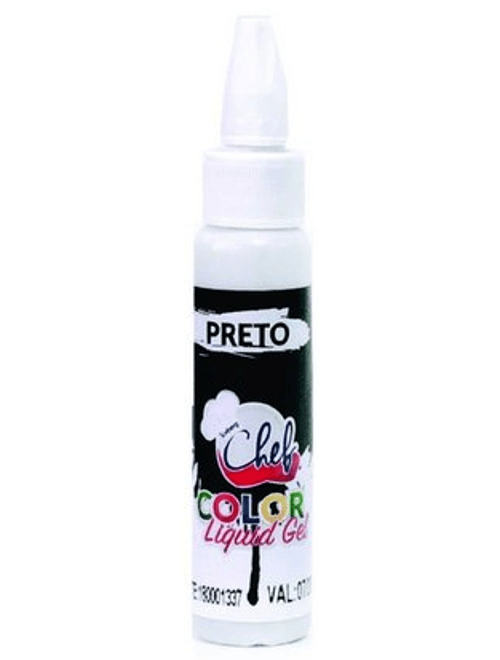 CORANTE COLOR LIQUID GEL PRETO 25G ICEBERG