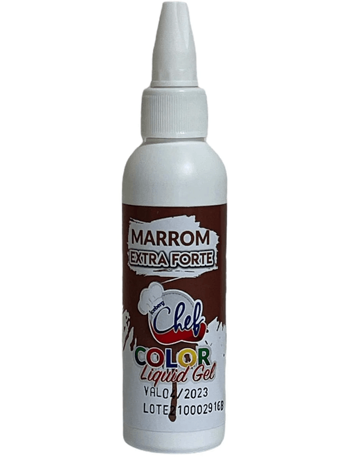 CORANTE COLOR LIQUID GEL MARROM 25G ICEBERG