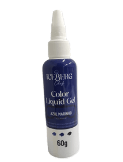 CORANTE COLOR LIQUID GEL AZUL MARINHO EXTRA FORTE 60G ICEBERG
