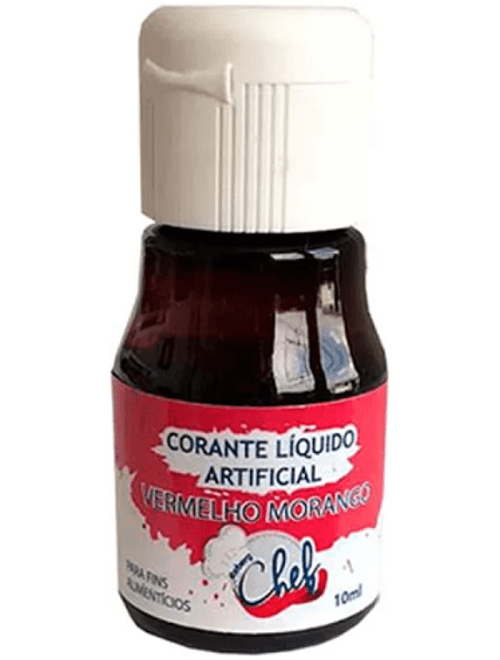 CORANTE LIQUIDO VERMELHO MORANGO 10ML ICEBERG