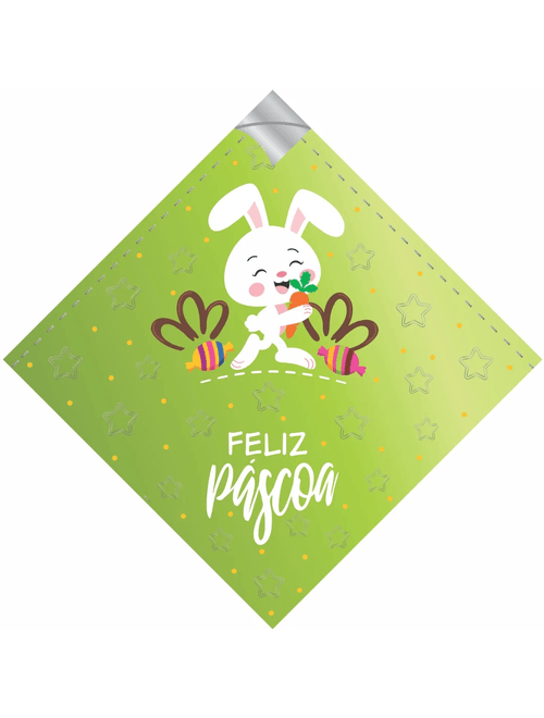 SACO 2 BOCAS ALEGRIA METALIZADO 45CMX45CM VERDE COM 25 UNIDADES ALBANO