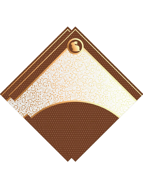 SACO 2 BOCAS INCOLOR ALLURE  35CMX35CM MARROM OURO COM 25 UNIDADES ALBANO