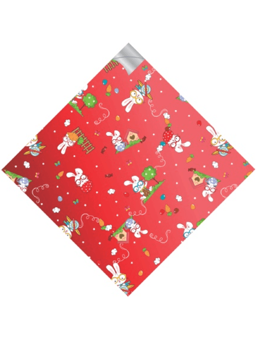 SACO 2 BOCAS PIPPO PEROLADO 35CMX35CM VERMELHO COM 25 UNIDADES ALBANO