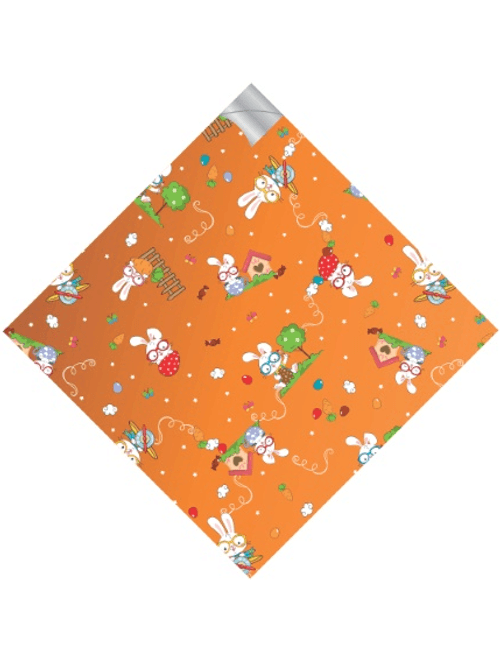 SACO 2 BOCAS PIPPO PEROLADO 35CMX35CM LARANJA COM 25 UNIDADES ALBANO