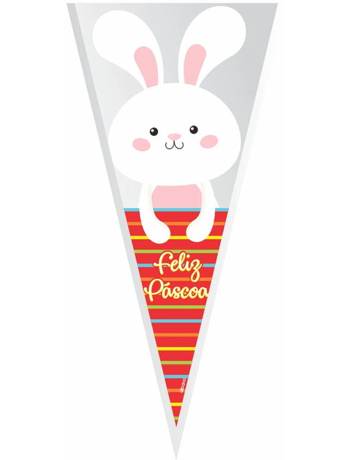CONE POLI FESTA DA PASCOA12CMX25CM VERMELHO COM 50 UNIDADES ALBANO