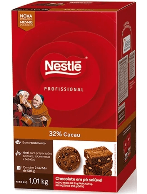 CHOCOLATE EM PO SOLUVEL 32% CACAU 1,01KG NESTLE