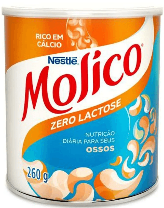COMPOSTO LACTEO EM PO MOLICO ZERO LACTOSE 260G NESTLE - Doces Vaz