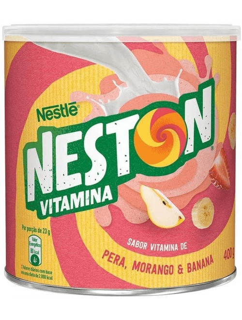 CEREAL NESTON SABOR VITAMINA DE MORANGO, PERA E BANANA 400G NESTLE