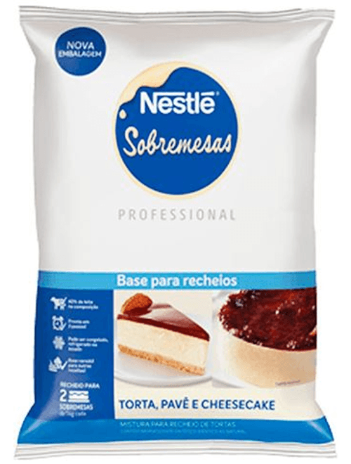 BASE PARA RECHEIO PROFISSIONAL TORTA, PAVE E CHEESECAKE 600G NESTLE