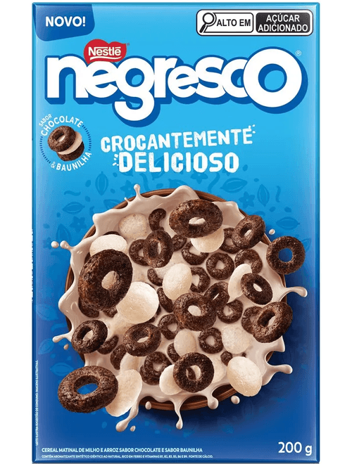 CEREAL MATINAL NEGRESCO SABOR CHOCOLATE E BAUNILHA 200G NESTLE