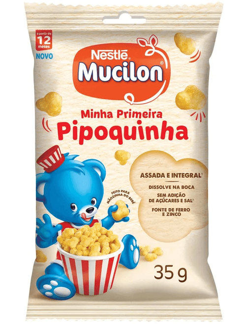 SNACK MUCILON MINHA PRIMEIRA PIPOQUINHA SABOR MILHO 35G NESTLE