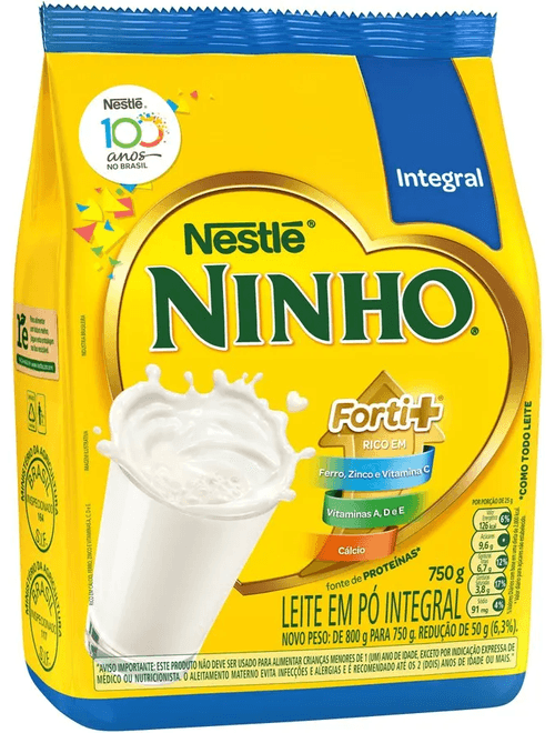 LEITE EM PO NINHO INTEGRAL 750G SACHET NESTLE