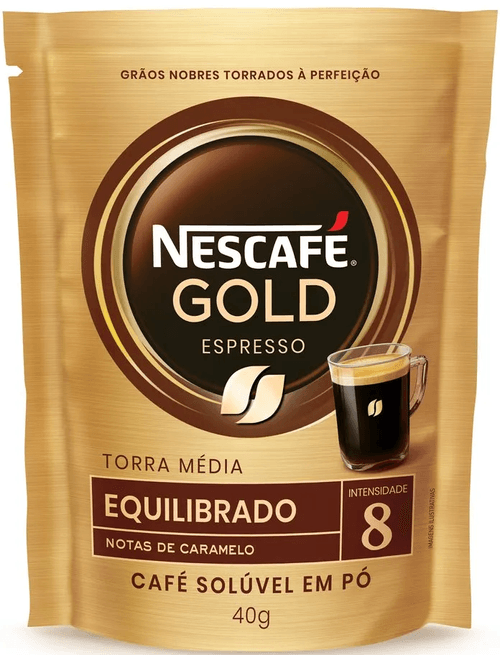 CAFE SOLUVEL NESCAFE GOLD ESPRESSO EQUILIBRADO NOTAS DE CARAMELO 40G NESTLE