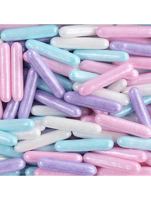 CONFEITO SUGAR RODS PEROLIZADO SORTIDO 100G ALLONSY