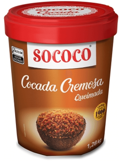 COCADA CREMOSA QUEIMADA 1,28KG SOCOCO