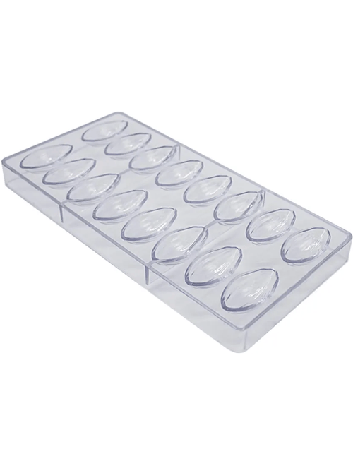 FORMA PARA CHOCOLATE CACAU 27,5CMX13,5CMX2,5CM COM 16 CAVIDADES ALLOSNY