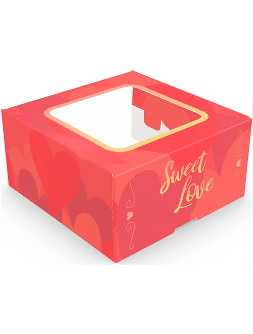 CAIXA PRACTICE COM VISOR SWEET LOVE 4CMX8CMX8CM COM 10 UNIDADES IDEIA
