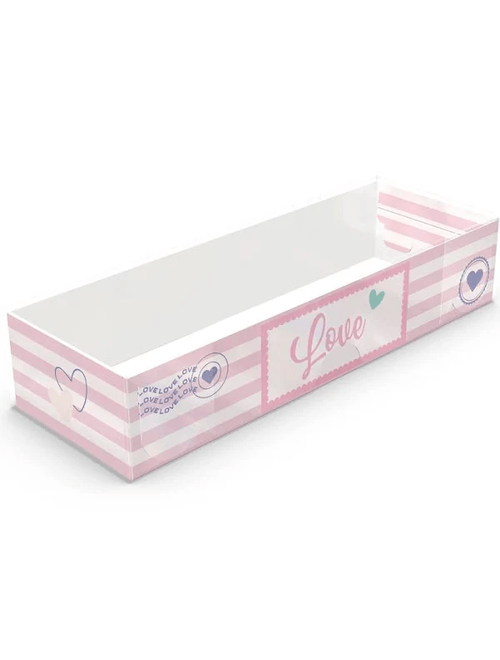 CAIXA MINI BROWNIES WITH LOVE 3CMX5CMX15,5CM COM 10 UNIDADES IDEIA