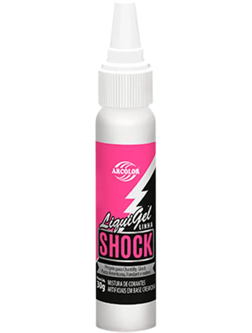 CORANTE LIQUIGEL LINHA SHOCK 30G ROSA SHOCK ARCOLOR