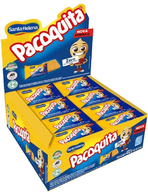 PACOQUITA  ZERO ACUCAR 432G COM 24 UNIDADES DE 18G CADA SANTA HELENA