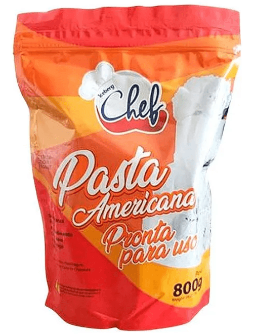 PASTA AMERICANA BRANCA PRONTA PARA USO 800G ICEBERG CHEF