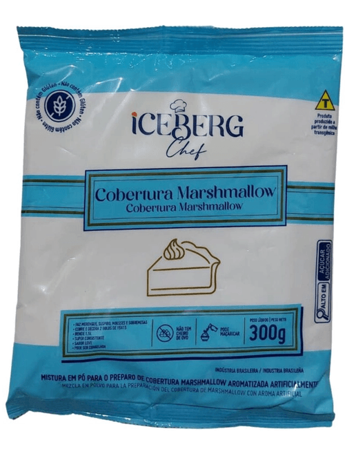 MISTURA PARA PREPARO DE COBERTURA MARSHMALLOW 300G ICEBERG