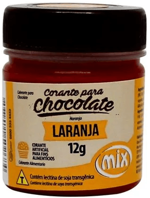 CORANTE PARA CHOCOLATE LARANJA 12G MIX